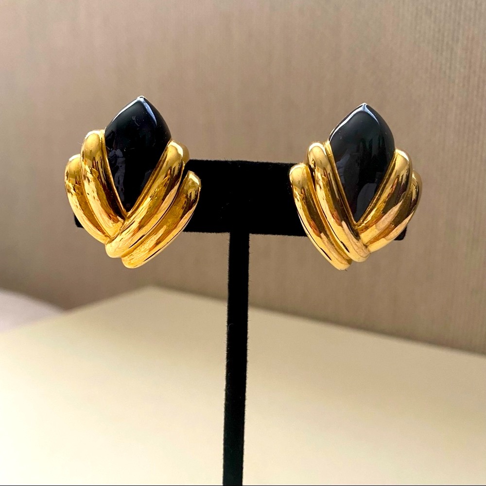 Vintage St. John Clip Earrings